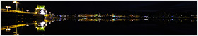 Kappeln, Hafen bei Nacht